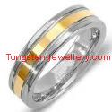 Gold plated tungsten band