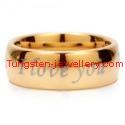 Gold plated tungsten engaged ring