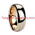 High quality gold plated tungsten ring