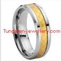 High Quality Gold Plated Plated Tungsten Wedding Bands