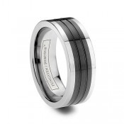 tungsten black rings