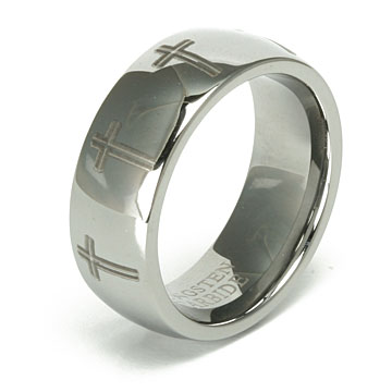 tungsten engraved ring