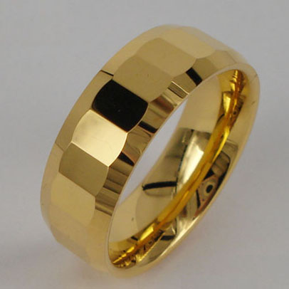 gold plated tungsten ring